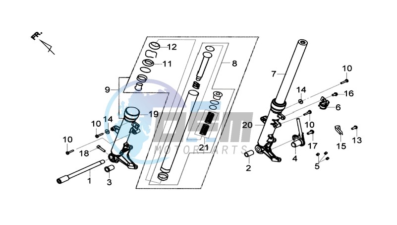 FRONT FORK / STEERING HEAD BEARING