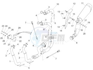 RSV4 1000 Racing Factory L.E. (EMEA) (EU, GB) drawing Exhaust pipe