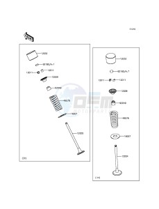 NINJA 300 ABS EX300BEFA XX (EU ME A(FRICA) drawing Valve(s)