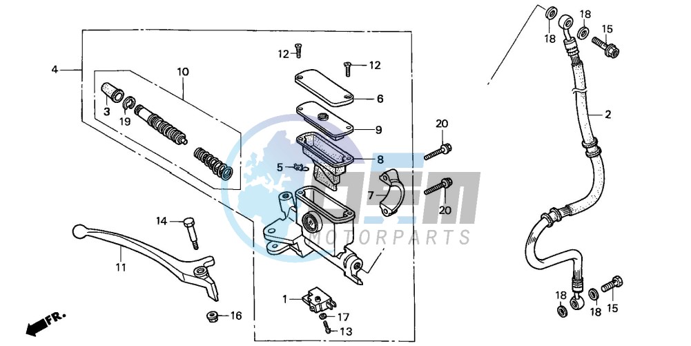 FR. BRAKE MASTER CYLINDER (1)