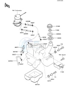 KLF 185 A [BAYOU 185] (A2-A4) [BAYOU 185] drawing FUEL TANK