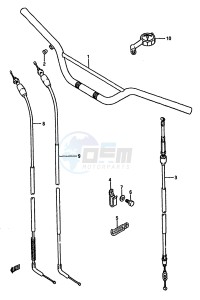 RM125 (G-H-J) drawing HANDLEBAR