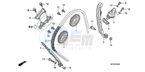 CB1000RA Europe Direct - (ED) drawing CAM CHAIN/TENSIONER