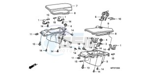 CB1300SA9 KO / ABS BCT TY2 drawing COWL POCKET