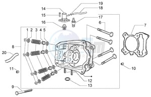 Granturismo 200 L U.S.A. drawing Head-valves