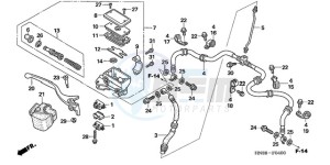 TRX680FA9 Australia - (U) drawing FR. BRAKE MASTER CYLINDER