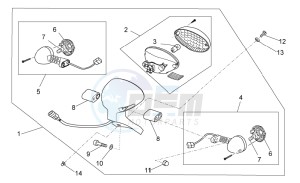 V7 II Stornello ABS 750 (APAC) drawing Rear lights