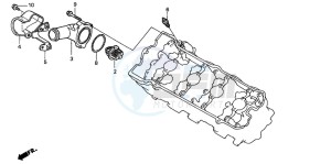 CB600F HORNET drawing THERMOSTAT