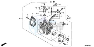 TRX500FPEC drawing THROTTLE BODY