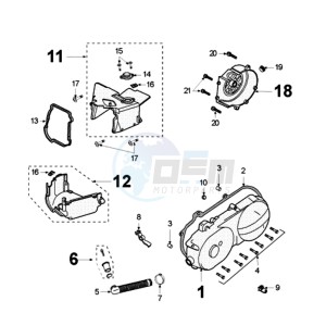 VCLIC BAEV drawing CRANKCASE COVER WITHOUT SENSOR