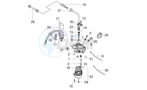 Sport City One 50 2t 2v e3 drawing Carburettor II