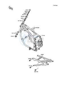 ZX 600 C [NINJA 600R] (C10) [NINJA 600R] drawing FRAME