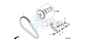 TRX420FMA Australia - (U / 2U 4WD) drawing CAM CHAIN/TENSIONER