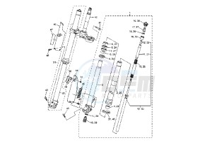 WR F 450 drawing FRONT FORK