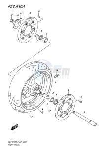 GSX-S1000F ABS EU drawing FRONT WHEEL