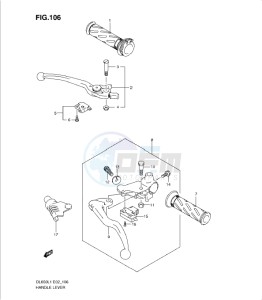 DL650 drawing HANDLE LEVER (DL650AL1 E24)