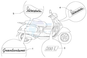 Granturismo 200 L drawing Emblems