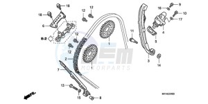 CBF1000A9 UK - (E / ABS MKH) drawing CAM CHAIN/TENSIONER