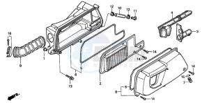 FES250 FORESIGHT drawing AIR CLEANER