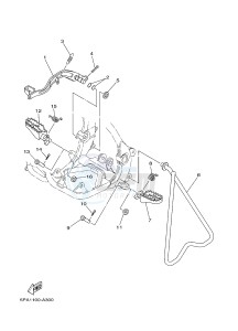 YZ85LW (1SNG 1SNJ 1SPG 1SPJ) drawing STAND & FOOTREST