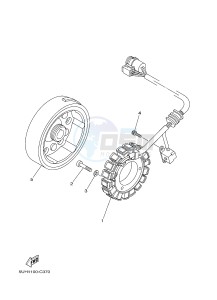 YFM350A YFM350TF GRIZZLY 350 2WD (B145) drawing GENERATOR