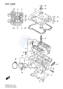 DL650X ABS V-STROM EU drawing CYLINDER HEAD (REAR)