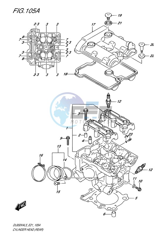 CYLINDER HEAD (REAR)