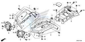 TRX420FM1G TRX420 Europe Direct - (ED) drawing FRONT FENDER