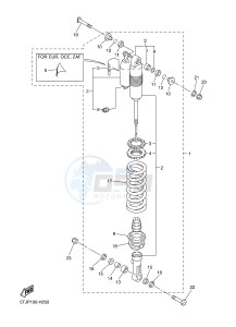 WR250F (1HC6 1HC7 1HC8) drawing REAR SUSPENSION