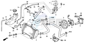 NSS250X FORZA X drawing RADIATOR