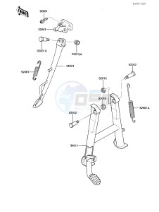 ZX 600 B [NINJA 600RX] (B1) [NINJA 600RX] drawing STANDS