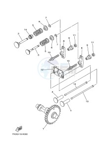 EF2600FW 171 (7C23) drawing CAMSHAFT & VALVE