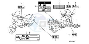 NT700VA UK - (E / MKH) drawing CAUTION LABEL (NT700VA/NT700VAA)