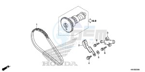 TRX500FE2E TRX500FE2 Europe Direct - (ED) drawing CAM CHAIN/ TENSIONER