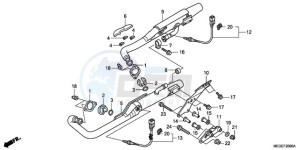 VT750CA9 UK - (E / MKH MME ST) drawing EXHAUST MUFFLER