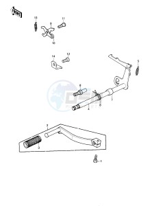 KE 175 D [KE175] (D2-D3) [KE175] drawing GEAR CHANGE MECHANISM -- 80-81 KE175-D2_D3- -