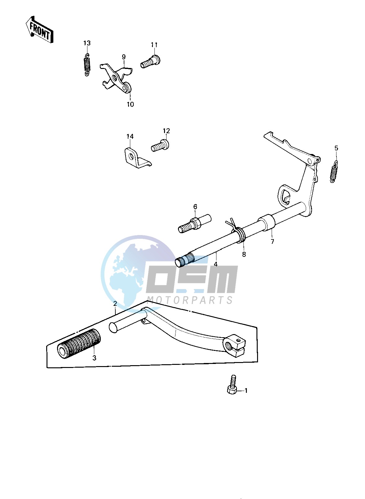 GEAR CHANGE MECHANISM -- 80-81 KE175-D2_D3- -