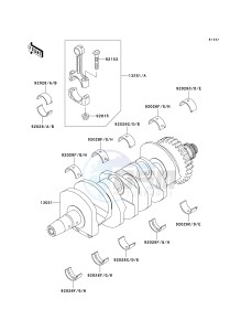 ZX 600 J [ZZR600] (J6F-J8F) J7F drawing CRANKSHAFT