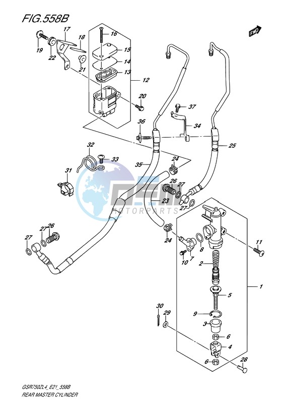 REAR MASTER CYLINDER