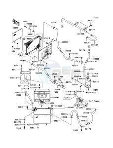 MULE 3010 DIESEL 4x4 KAF950B6F EU drawing Radiator