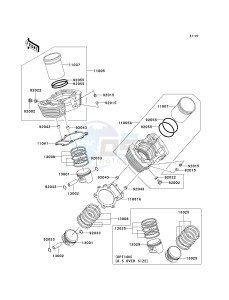 VN 1500 P [VULCAN 1500 MEAN STREAK] (P1-P2) [VULCAN 1500 MEAN STREAK] drawing CYLINDER_PISTON-- S- -