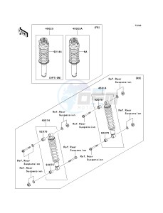 KAF 950 F [MULE 4010 DIESEL 4X4] (F9F-FAF) FAF drawing SHOCK ABSORBER-- S- -