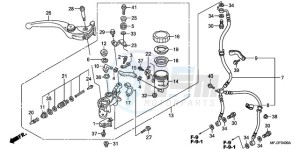 CBR600RRA Europe Direct - (ED / 2ED) drawing FR. BRAKE MASTER CYLINDER (CBR600RR)