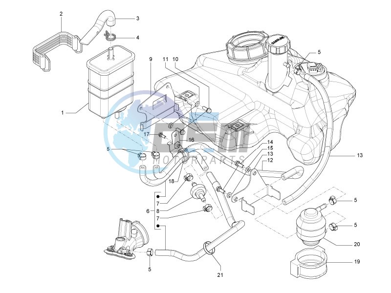 Anti-percolation system