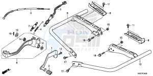 TRX420FA1G TRX420 Europe Direct - (ED) drawing PEDAL/STEP