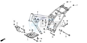 XR80R drawing FRAME BODY