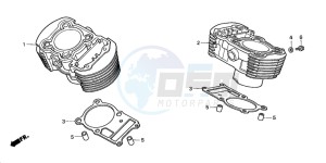 VT750DC SHADOW SPIRIT drawing CYLINDER