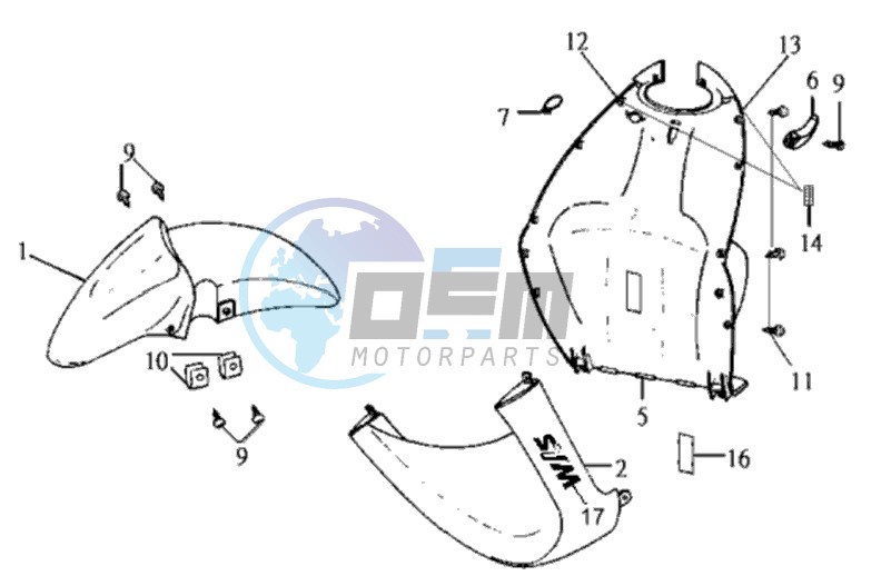 FR PLATE / FRONT FENDER