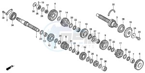 CBR600SE drawing TRANSMISSION