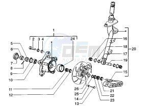 Zip 50 SP drawing Front Fork